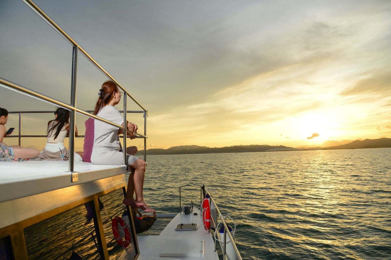 A Relaxing Evening at Sea